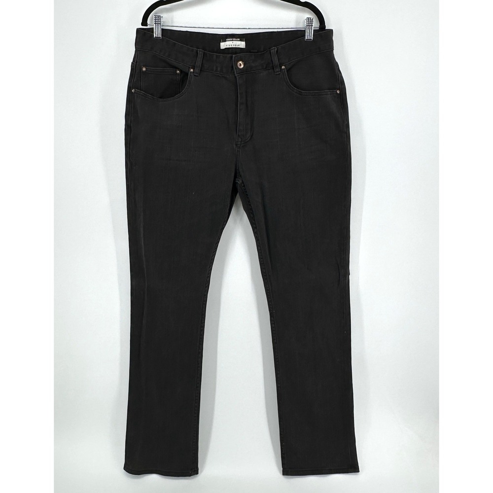 Robert Geller Five Four Mens Jeans Straight Leg Jeans Size 36X33 Black
